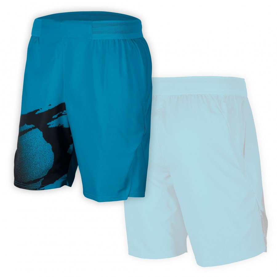 Blue | Black Gym Short for Men