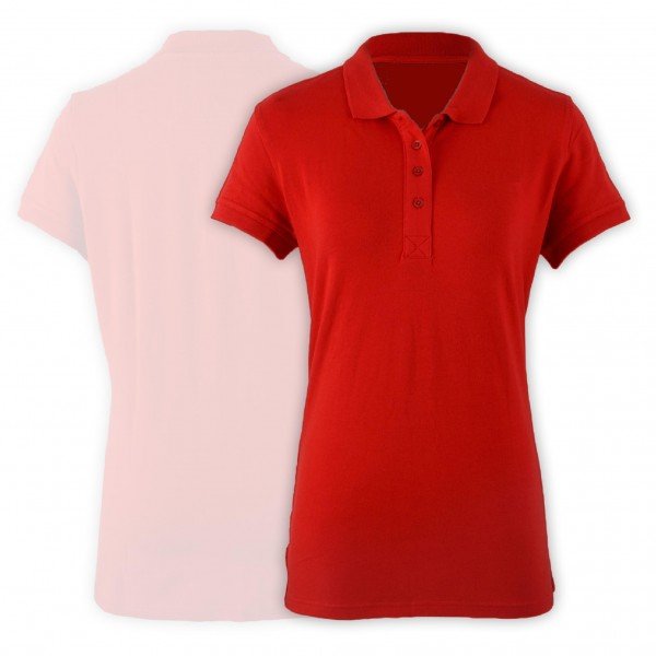 Red Polo Shirt for Women