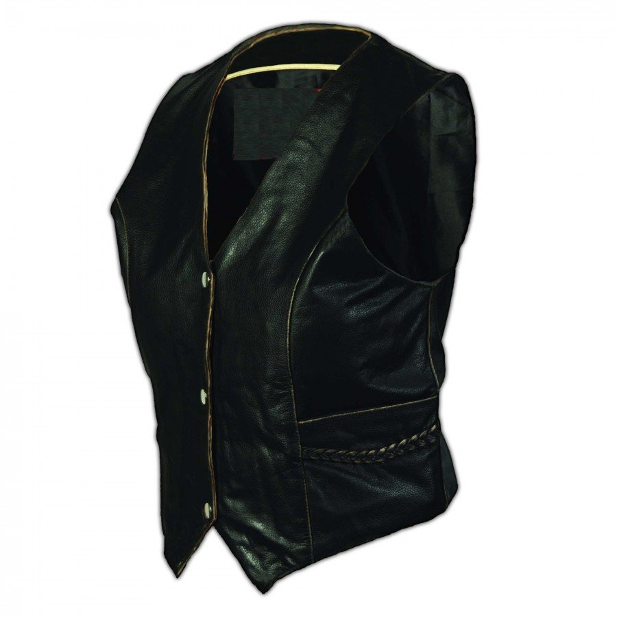 Women Leather Vest