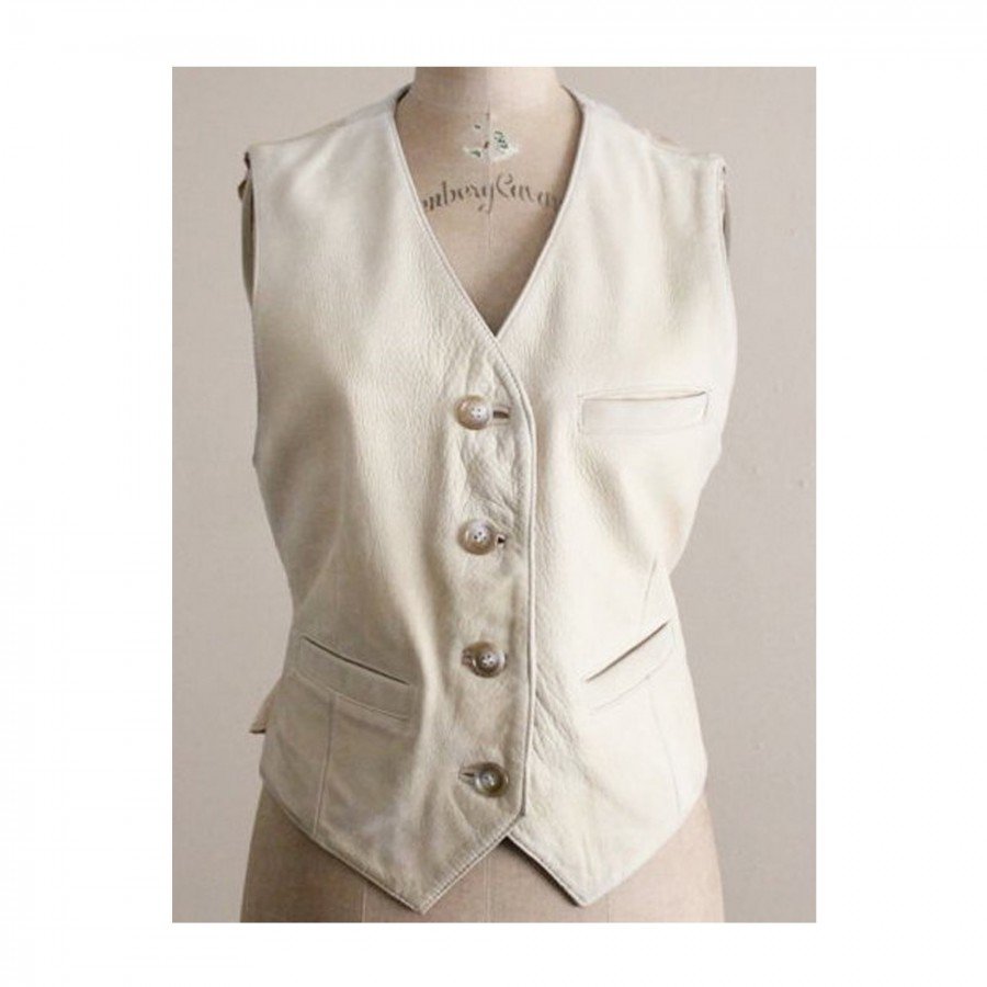 Women Leather Vest