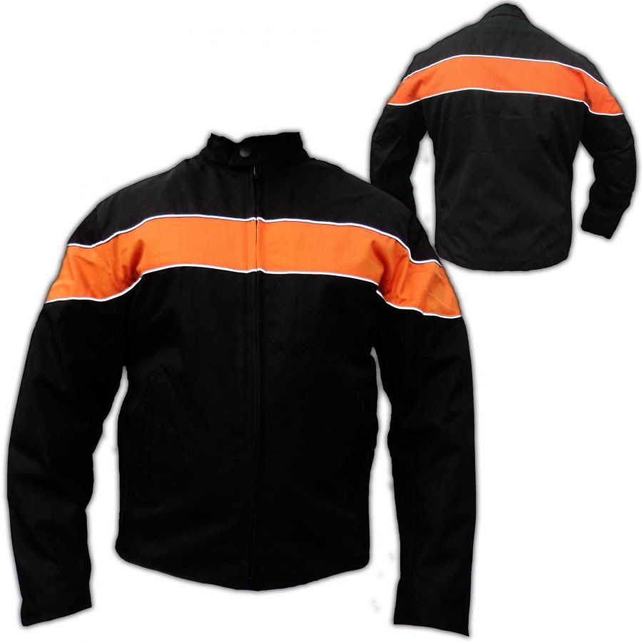 Fabric Motorbike Jacket - Men