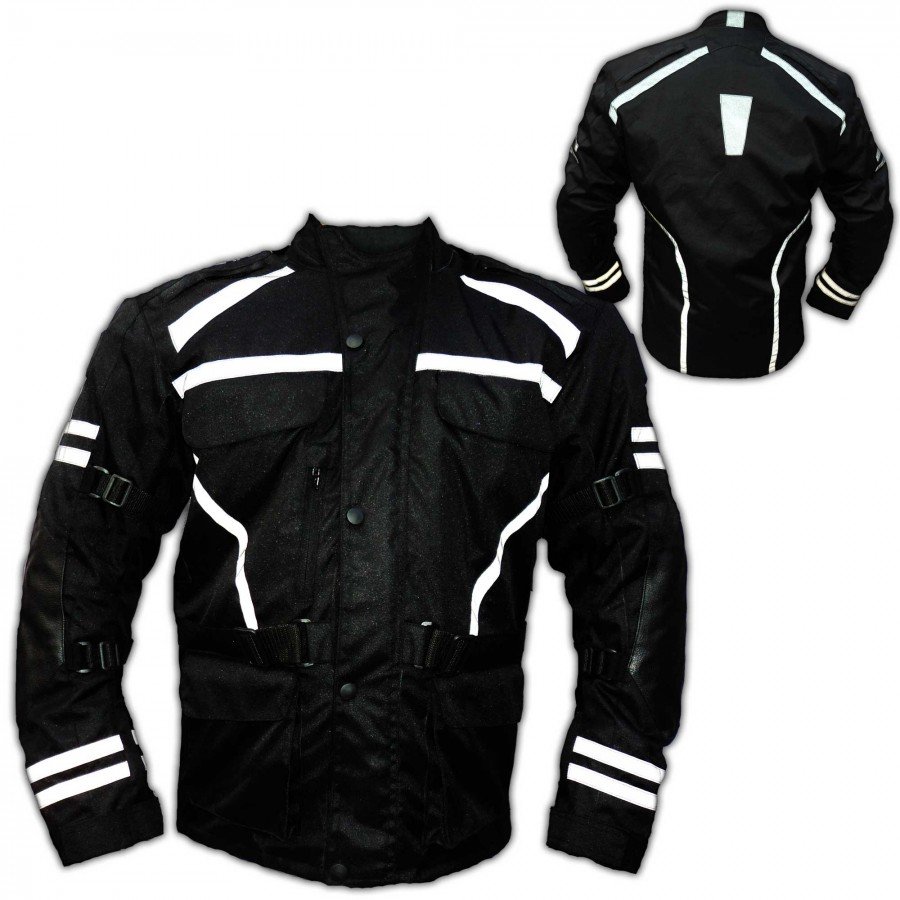 Fabric Motorbike Jacket - Men
