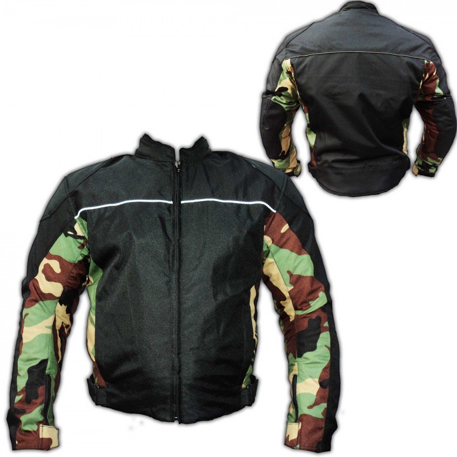 Fabric Motorbike Jacket - Men
