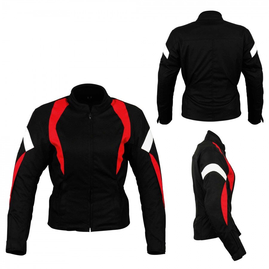 Fabric Motorbike Jacket - Women