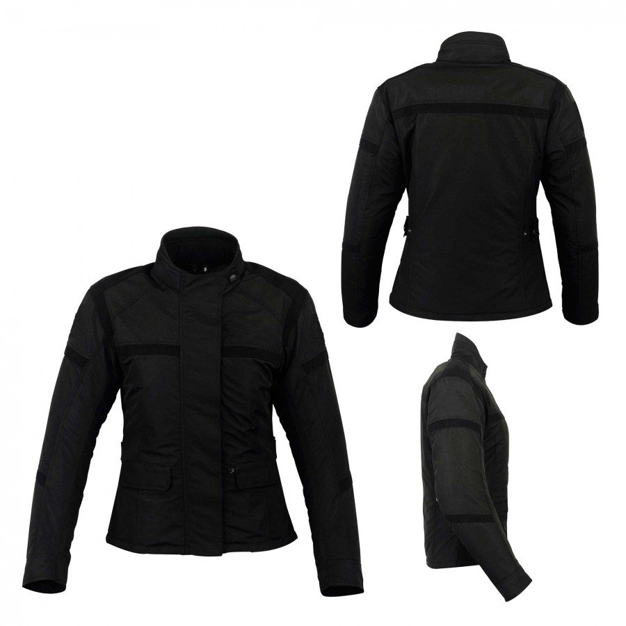Fabric Motorbike Jacket - Women